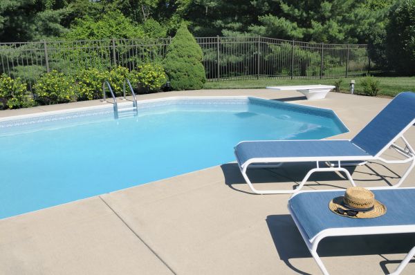 Poolside Concrete Installation in Dothan
