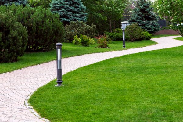 Backyard Sidewalk Installation in Dothan